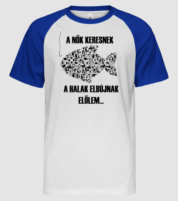  minta fehér/royal pólón