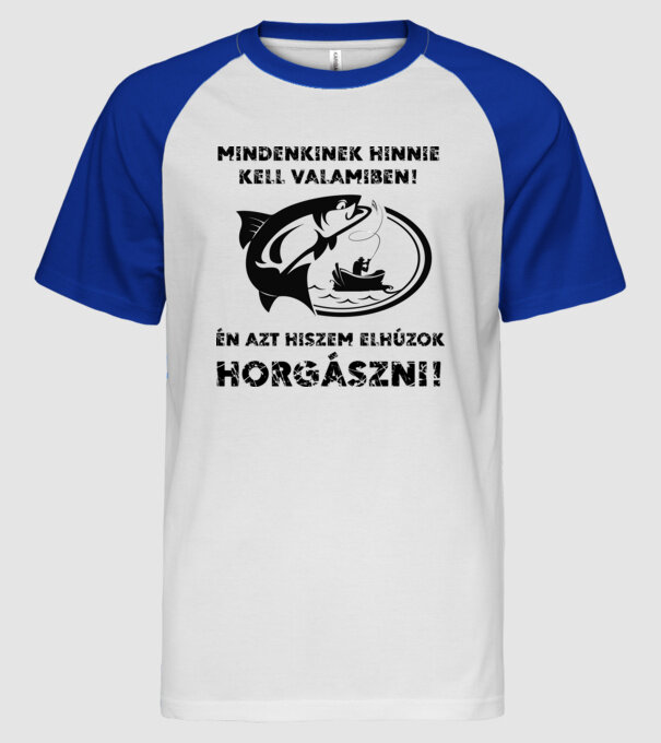  minta fehér/royal pólón