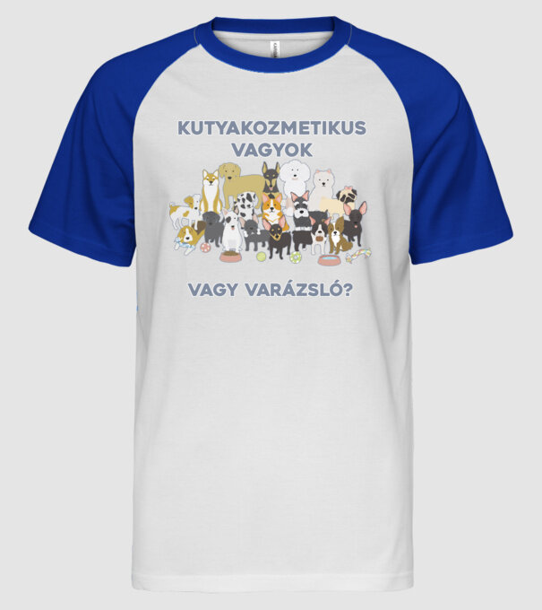  minta fehér/royal pólón