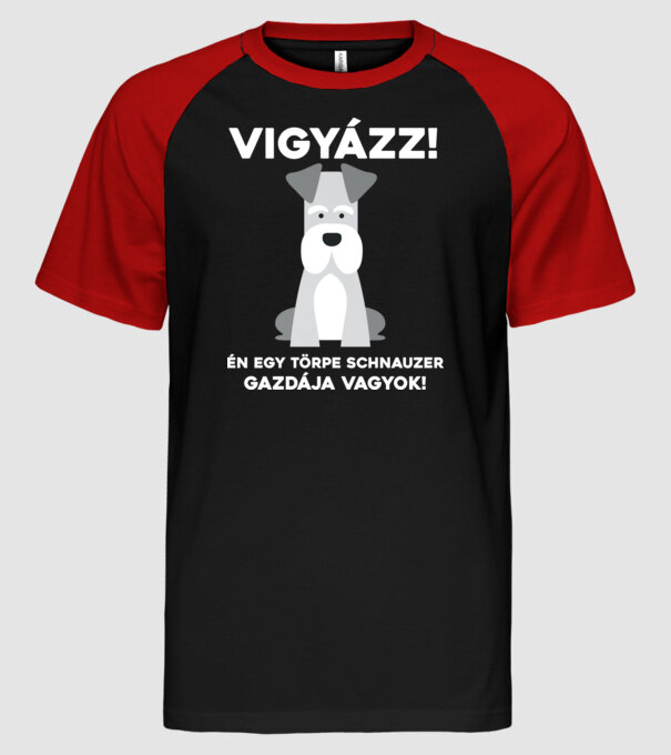  minta fekete/piros pólón