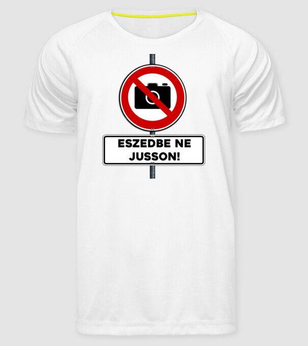  minta fehér pólón