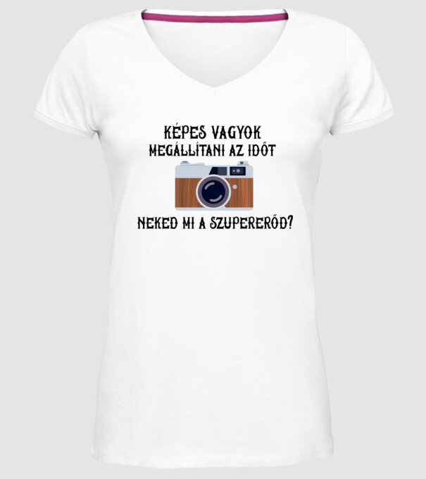  minta fehér pólón