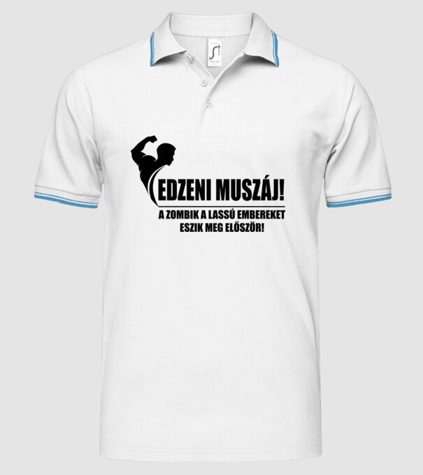  minta fehér pólón