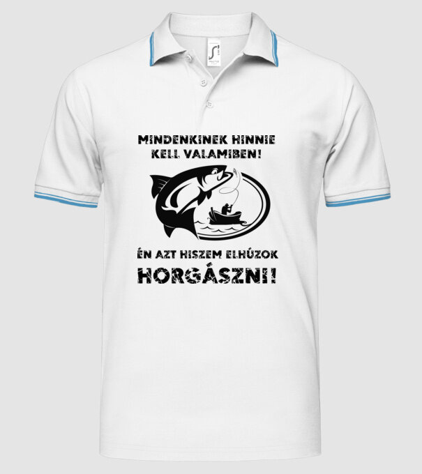  minta fehér pólón
