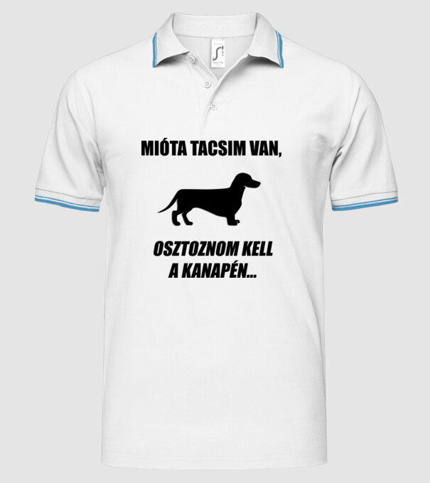  minta fehér pólón