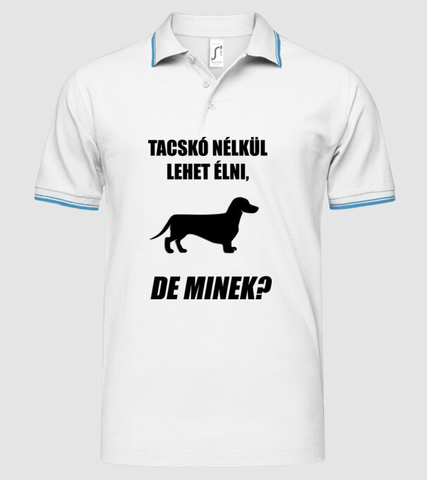  minta fehér pólón