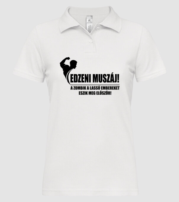  minta fehér pólón