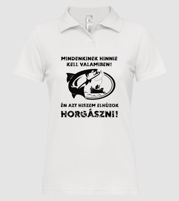  minta fehér pólón