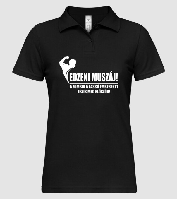  minta fekete pólón