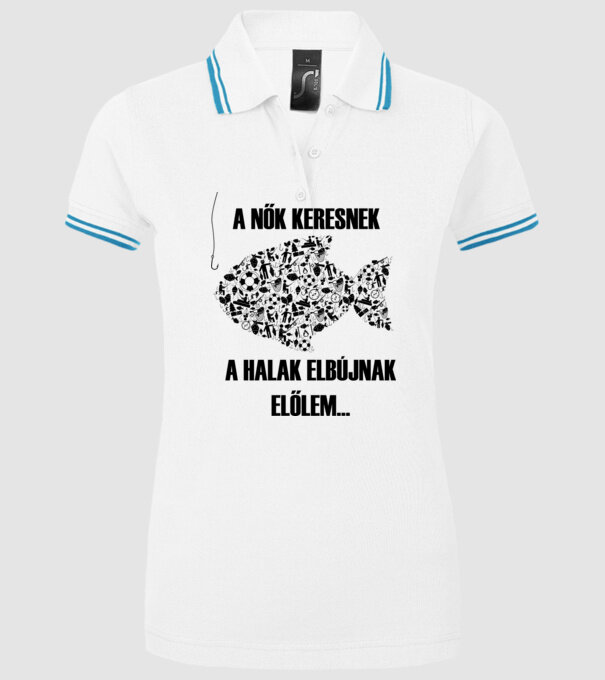  minta fehér pólón