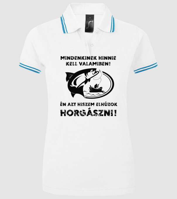  minta fehér pólón