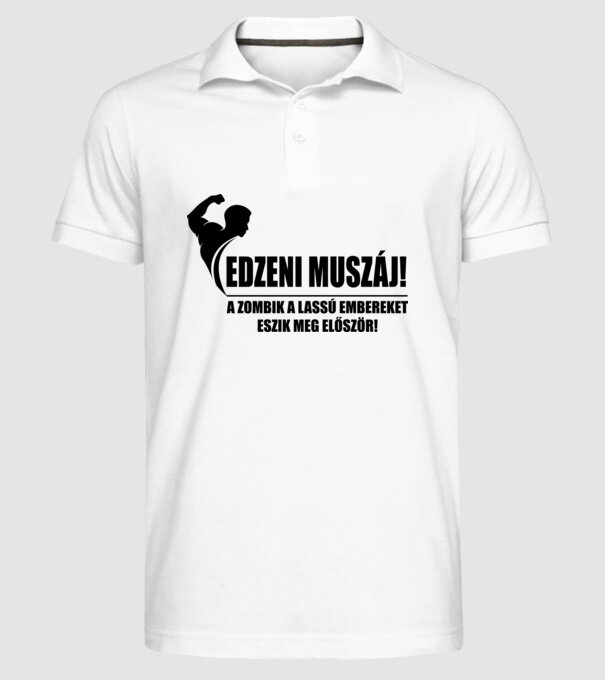  minta fehér pólón