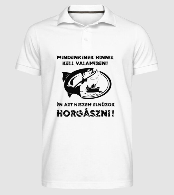  minta fehér pólón