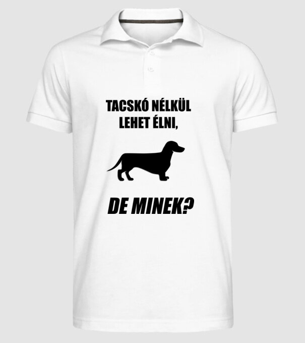  minta fehér pólón