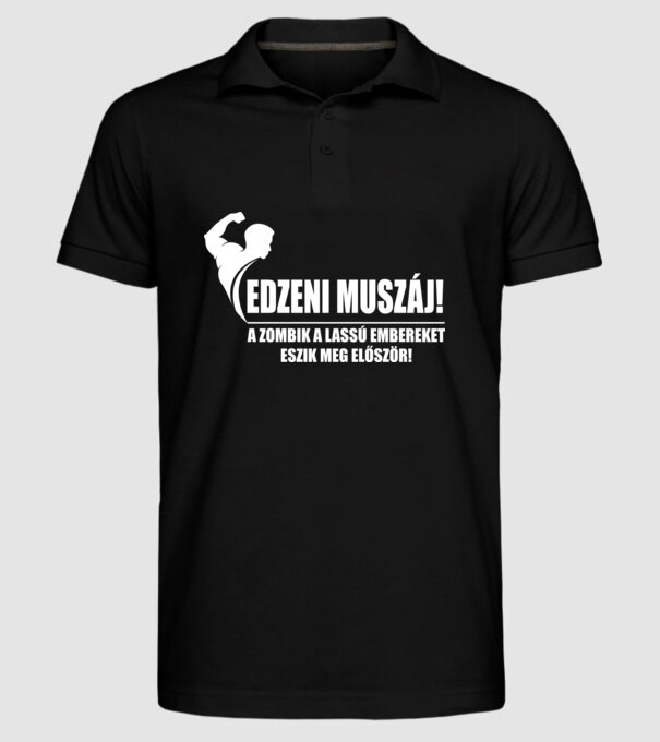  minta fekete pólón