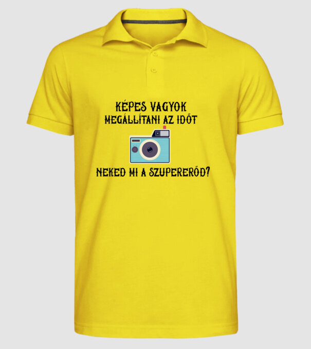  minta sárga pólón