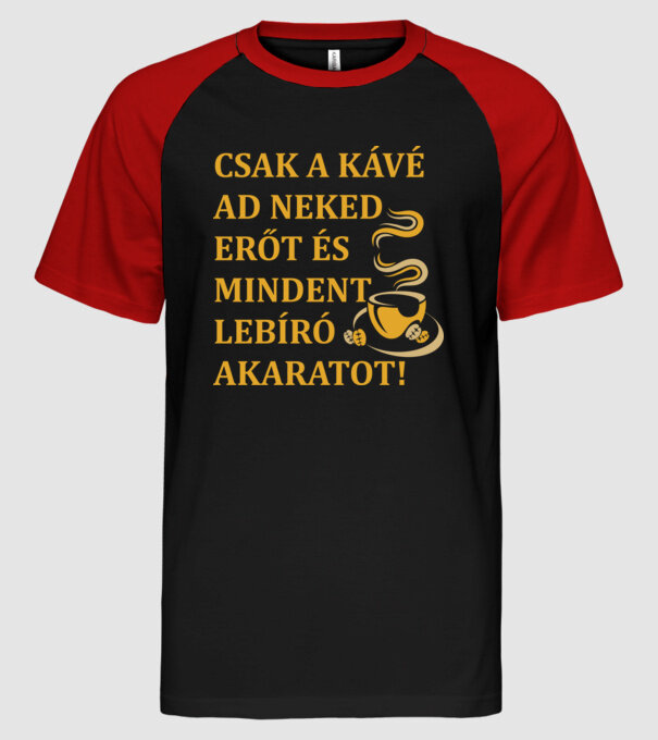  minta fekete/piros pólón