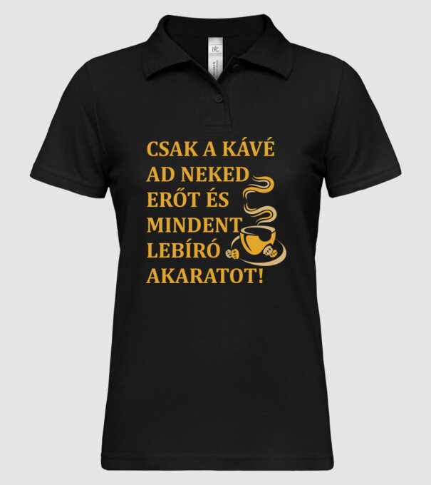  minta fekete pólón