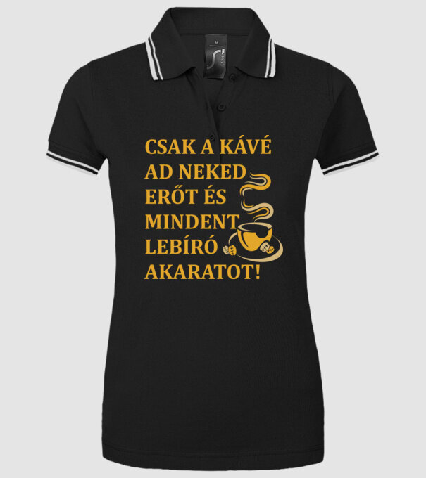  minta fekete pólón