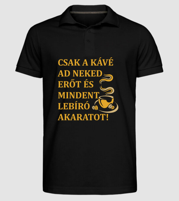  minta fekete pólón