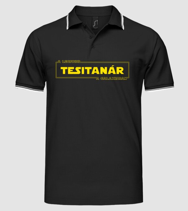  minta fekete pólón