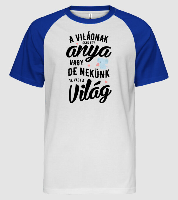  minta fehér/royal pólón