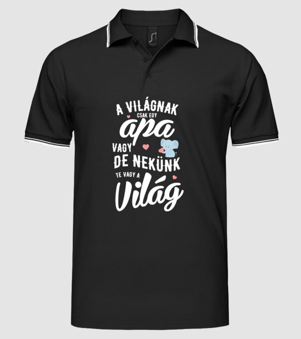  minta fekete pólón