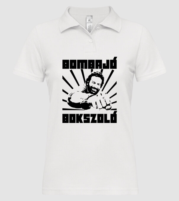  minta fehér pólón