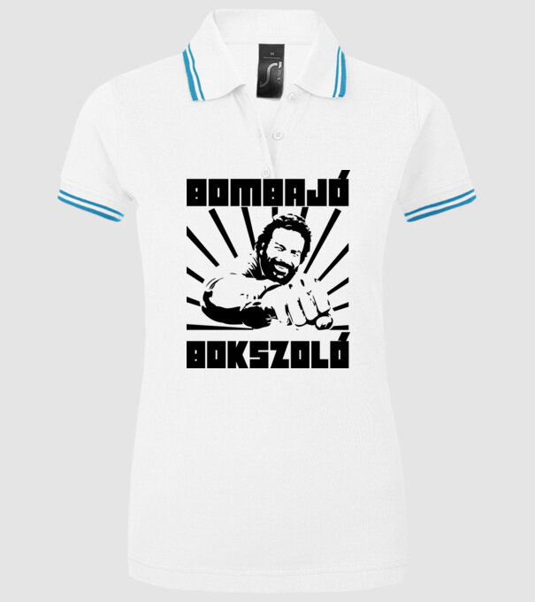  minta fehér pólón