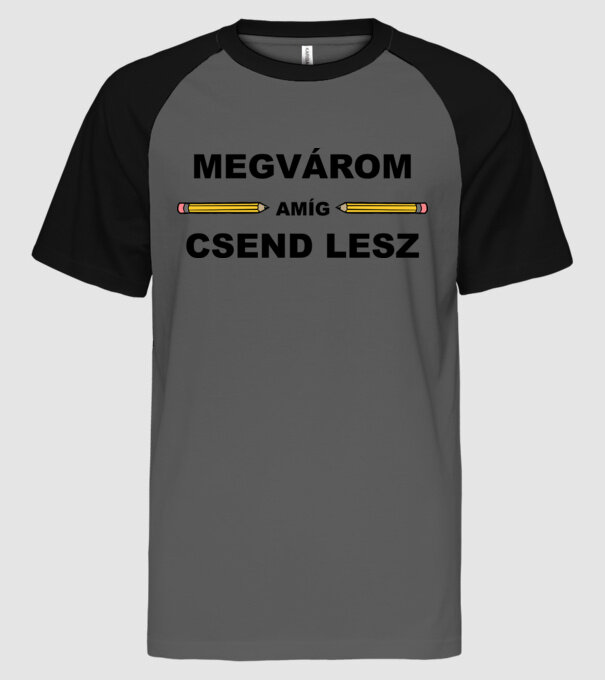  minta szürke/fekete pólón