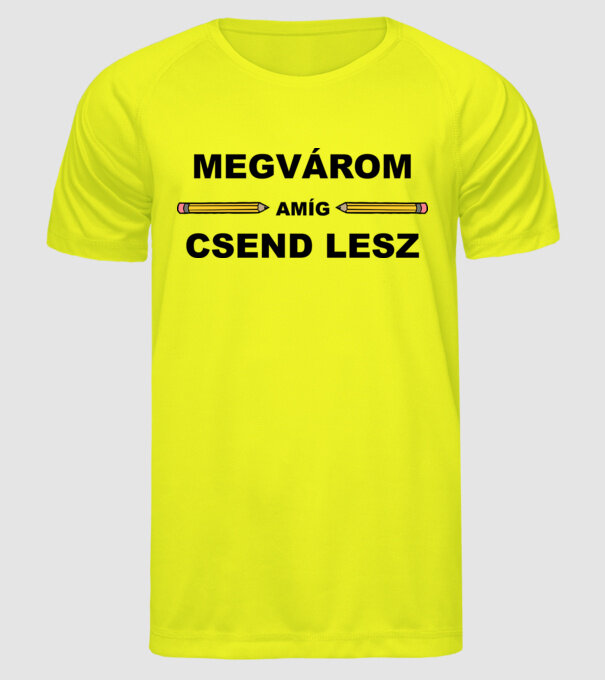  minta neonsárga pólón