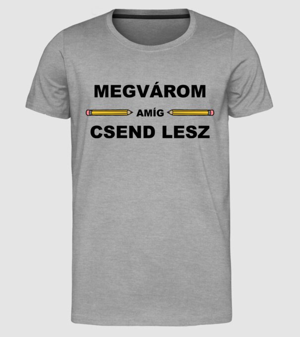 minta szürke pólón