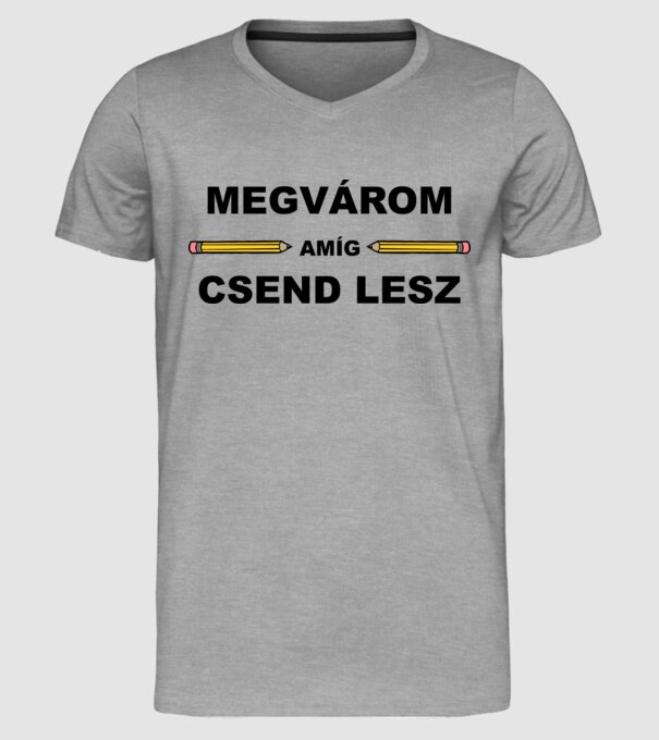  minta szürke pólón