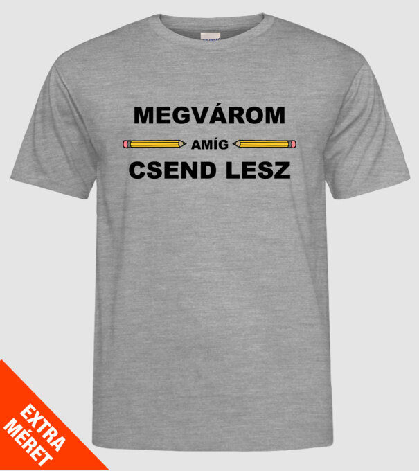 minta szürke pólón