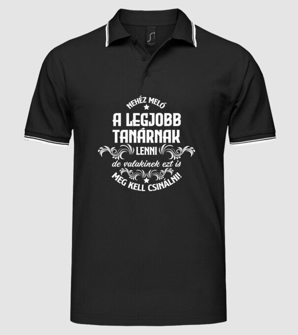  minta fekete pólón