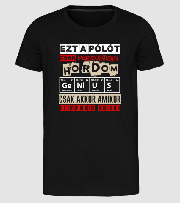  minta fekete pólón