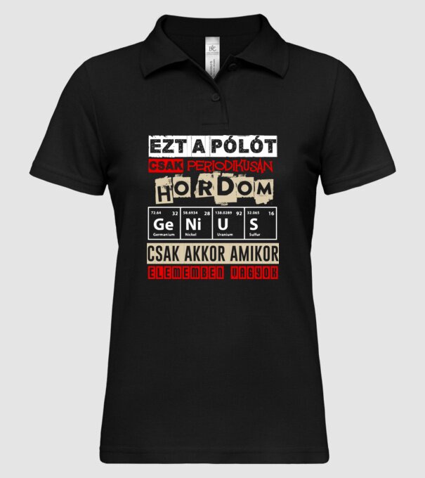  minta fekete pólón