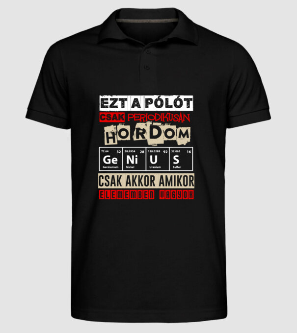  minta fekete pólón