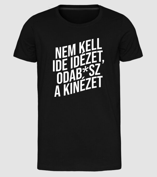  minta fekete pólón