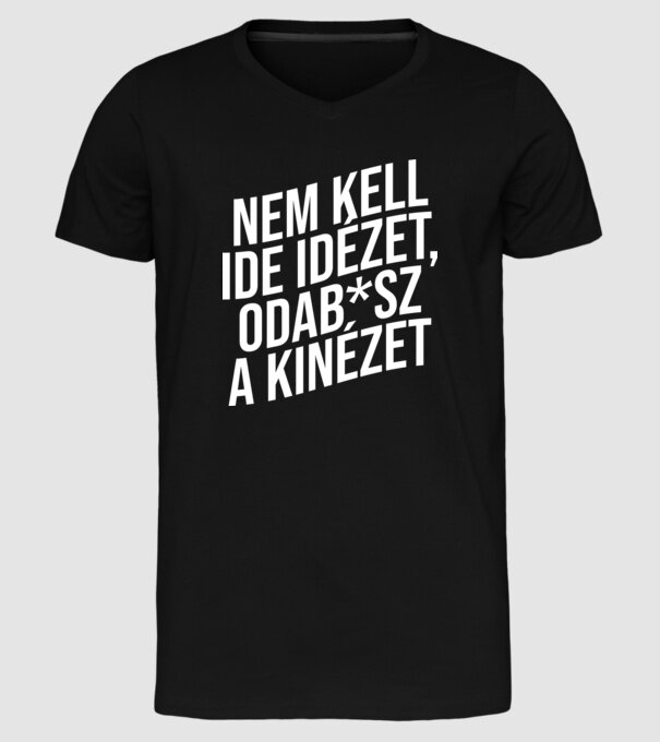  minta fekete pólón