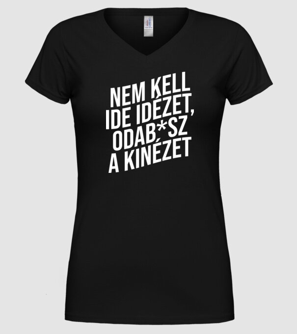  minta fekete pólón
