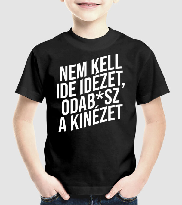  minta fekete pólón