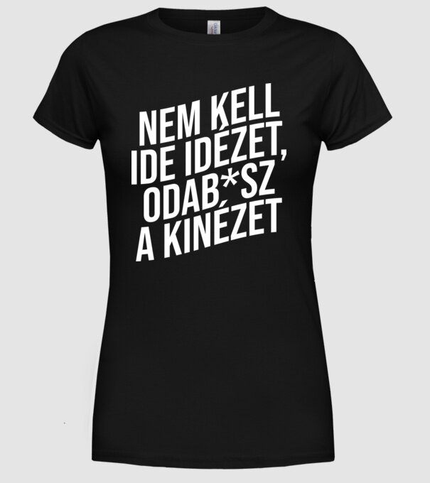  minta fekete pólón