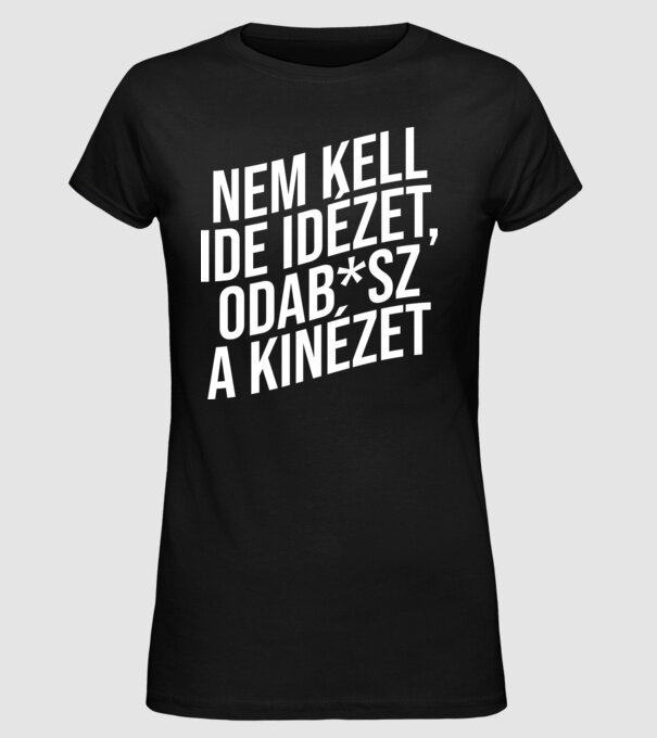  minta fekete pólón