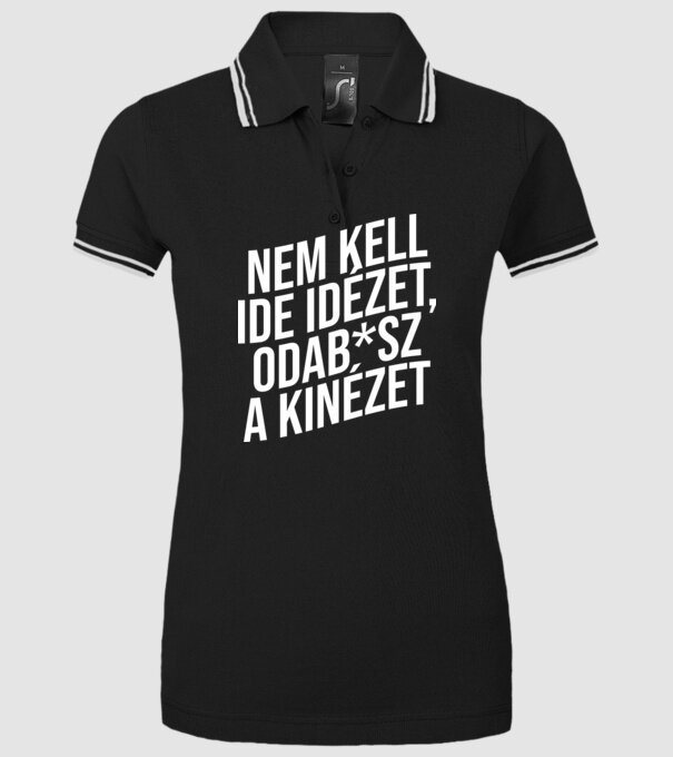  minta fekete pólón